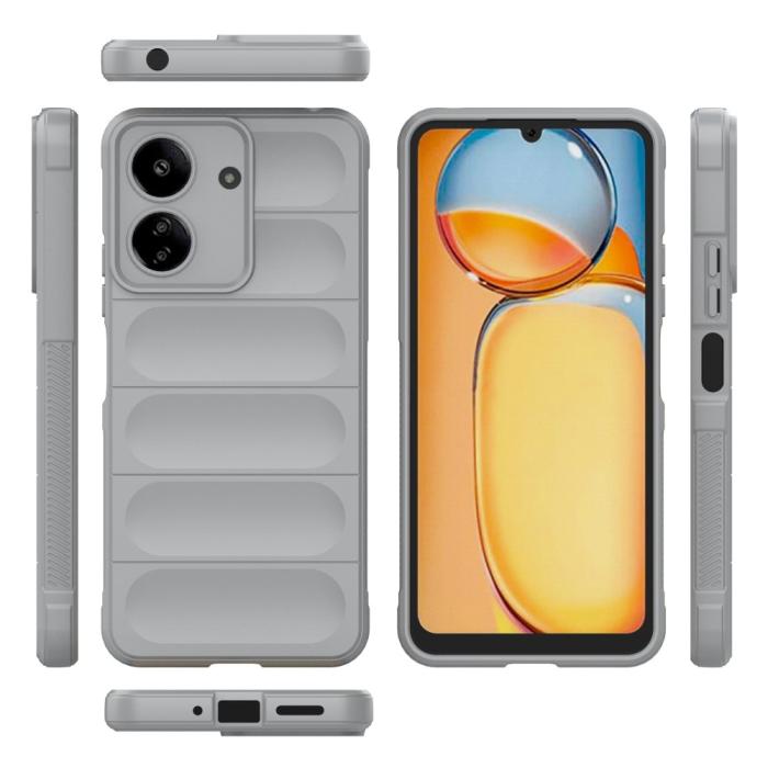 Bild 6,  Xiaomi Redmi 13C 4G Skal Magic Shield Ljus Grå - Teknikhallen.se