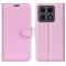  Xiaomi 15T Fodral Litchi Läder Ljus Rosa - Teknikhallen.se