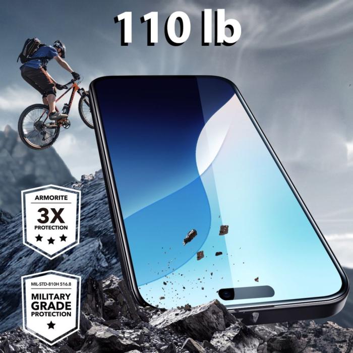 Bild 2, ESR ESR iPhone 16 Pro Max Skärmskydd Armorite Med Ram Svart - Teknikhallen.se