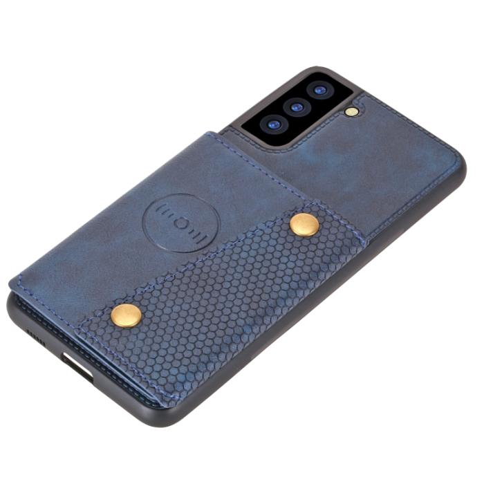 Bild 3,  Samsung Galaxy S22 Skal Med Kortfack Och Magnet Blå - Teknikhallen.se