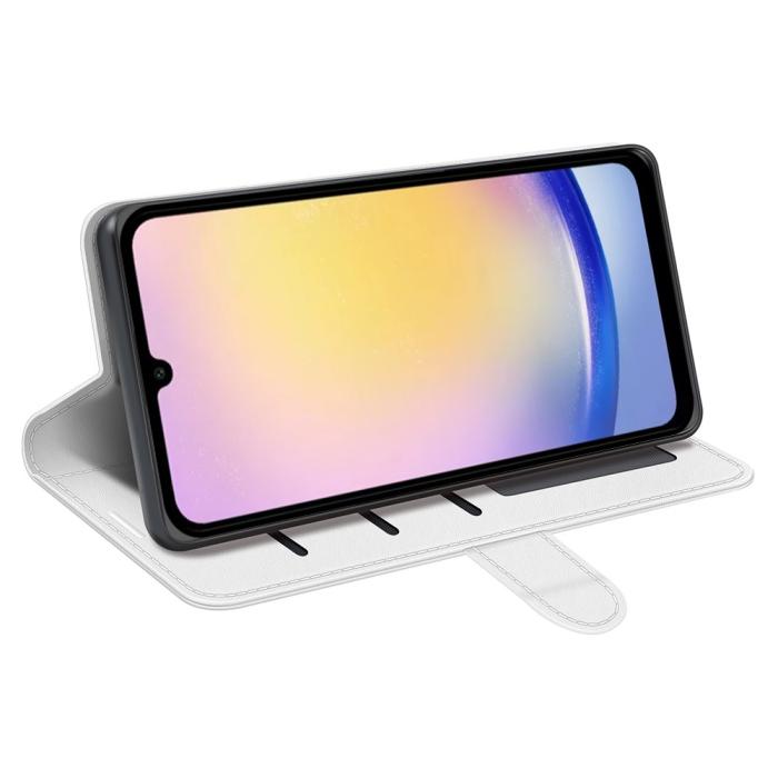 Bild 3,  Samsung Galaxy A26 5G Fodral Crazy Horse Läder Vit - Teknikhallen.se