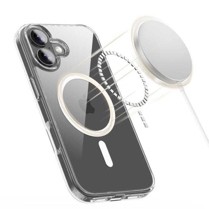 Bild 2, Tech-Protect Tech-Protect iPhone 17 Skal MagSafe FlexAir Hybrid Transparent - Teknikhallen.se
