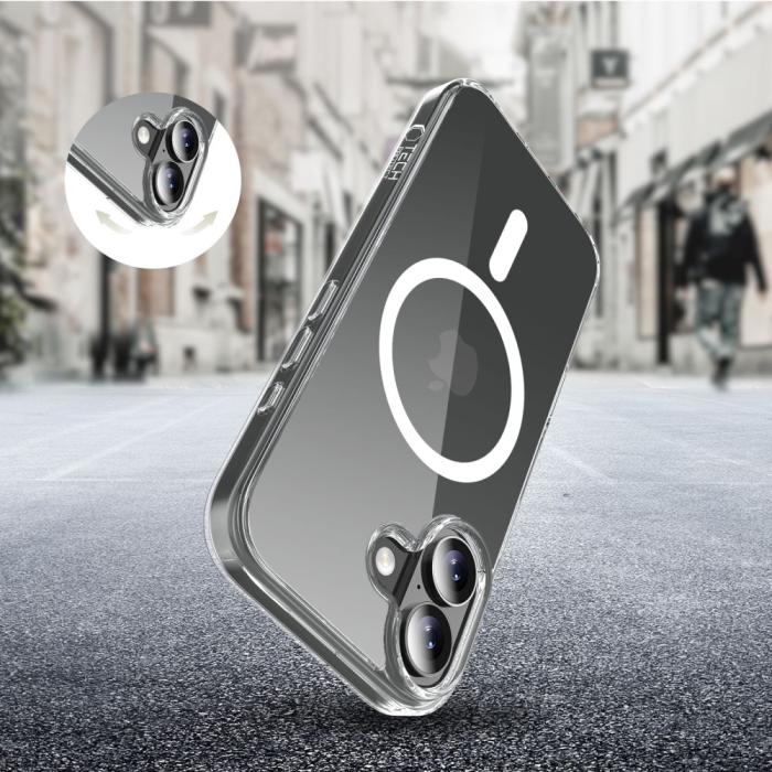 Bild 3, Tech-Protect Tech-Protect iPhone 17 Skal MagSafe FlexAir Hybrid Transparent - Teknikhallen.se