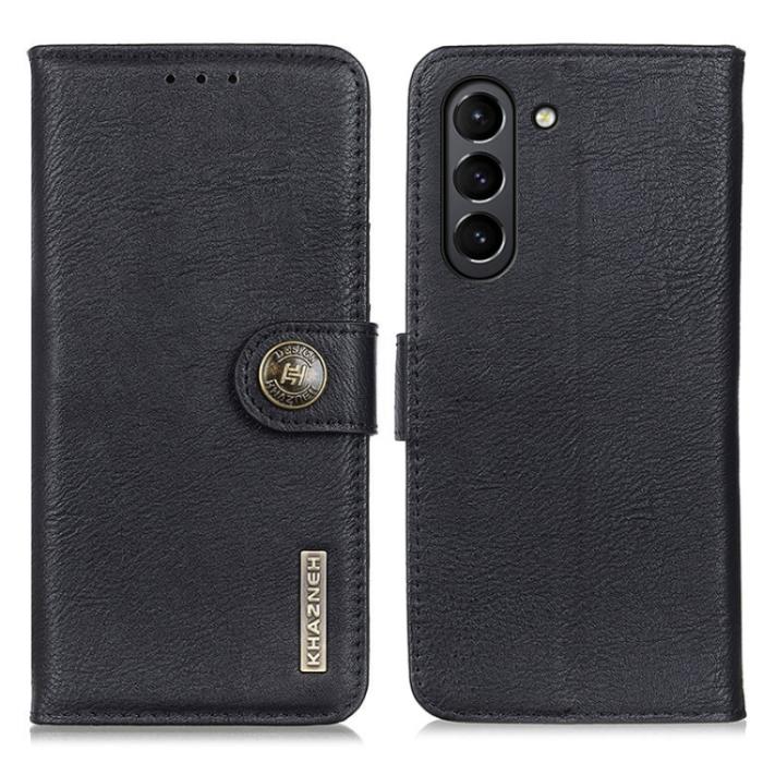 Bild 2, KHAZNEH KHAZNEH Samsung Galaxy S21 FE Fodral Läder Svart - Teknikhallen.se