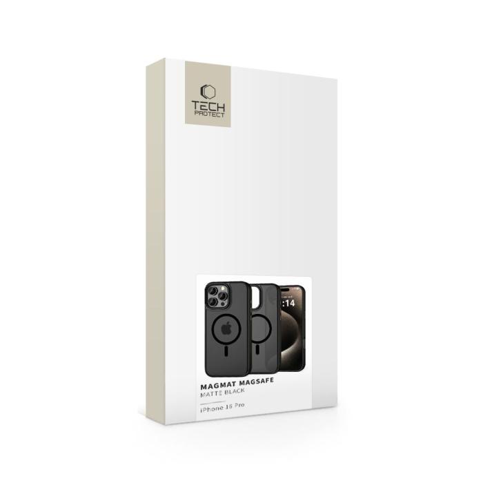 Bild 5, Tech-Protect Tech-Protect iPhone 16 Pro Skal MagSafe MagMat Matt Svart - Teknikhallen.se
