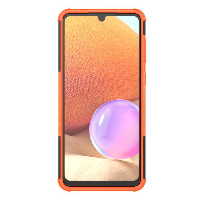 Bild 4,  Samsung Galaxy A33 5G Skal Stöttåligt med Stöd Orange - Teknikhallen.se