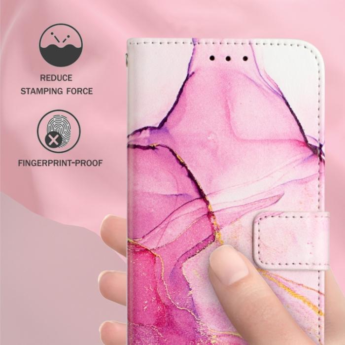 Bild 6,  Xiaomi Redmi 10C Fodral Marmor Rosa/Guld - Teknikhallen.se