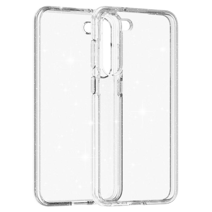 Bild 3,  Samsung Galaxy S23 Plus Skal Glitter Hybrid Transparent - Teknikhallen.se