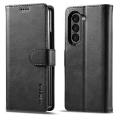 LC.IMEEKE LC.IMEEKE Galaxy Z Fold 6 Fodral L&auml;der Svart - Teknikhallen.se