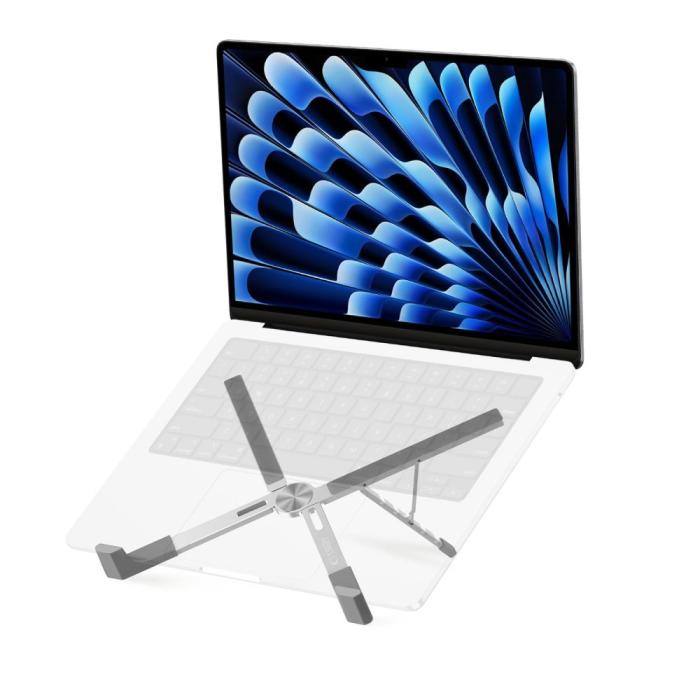 Bild 2, Tech-Protect Tech-Protect Universal Justerbart Laptop Stativ Silver - Teknikhallen.se