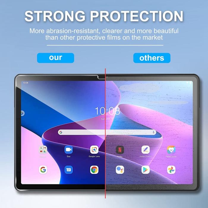 Bild 5,  Lenovo Tab M10 Plus Gen 3 2-PACK Skärmskydd Härdat Glas - Teknikhallen.se