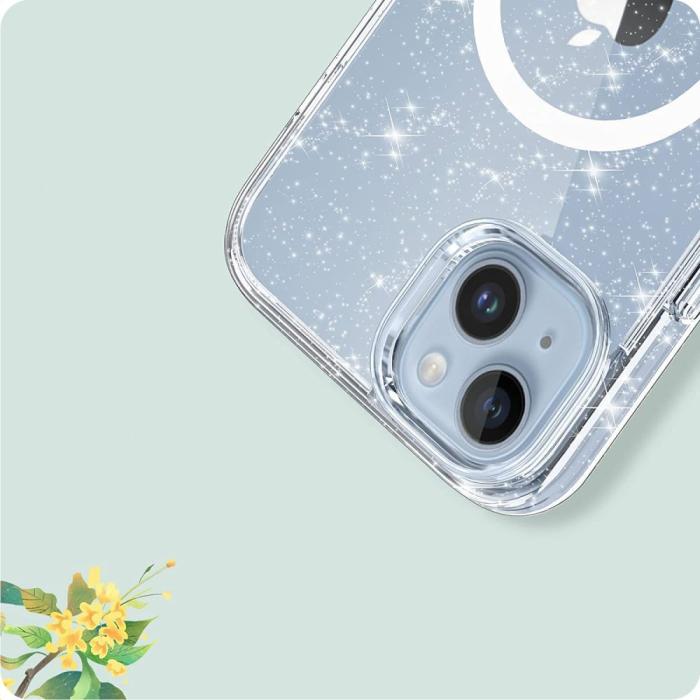 Bild 4, Tech-Protect Tech-Protect iPhone 15 Skal MagSafe FlexAir Hybrid Glitter - Teknikhallen.se