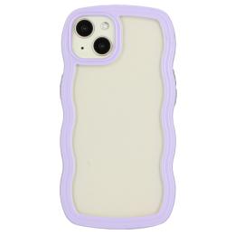  iPhone 14 Skal Wavy Hybrid Transparent/Lila - Teknikhallen.se