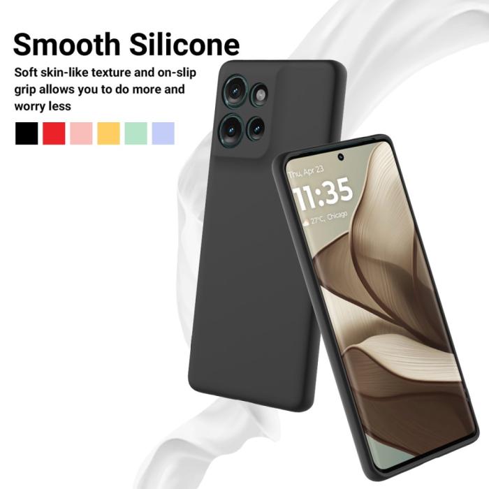 Bild 4,  Motorola Edge 50 Skal Liquid Silikon Svart - Teknikhallen.se