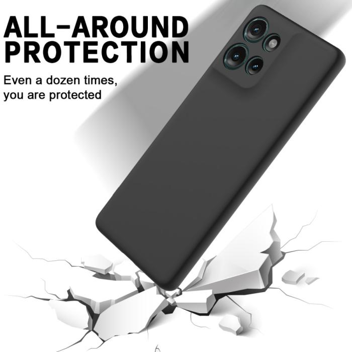 Bild 6,  Motorola Edge 50 Skal Liquid Silikon Svart - Teknikhallen.se