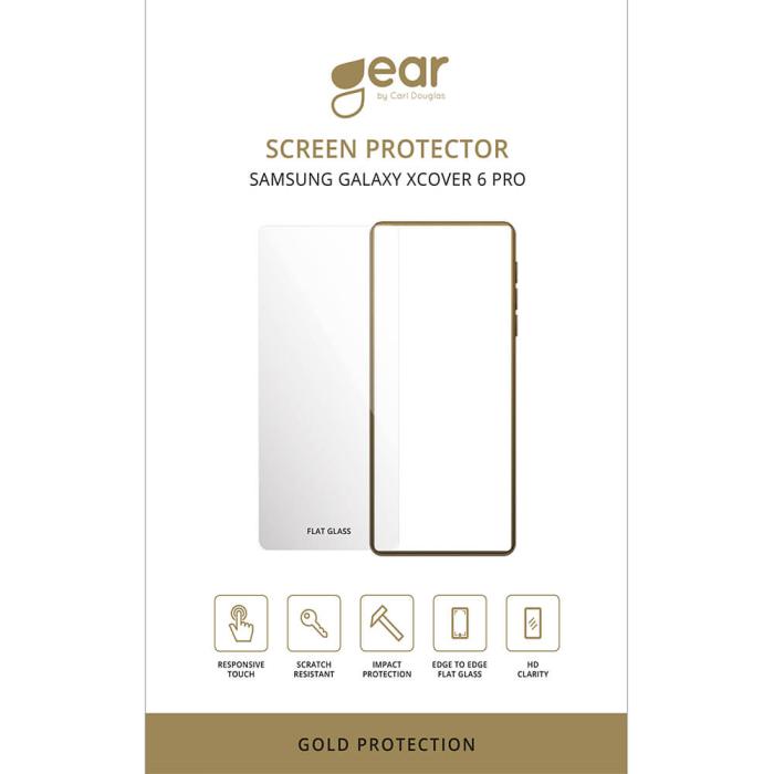 Bild 2, Gear GEAR Samsung Galaxy Xcover 6 Pro Skärmskydd 2.5D Transparent - Teknikhallen.se
