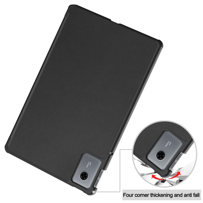 Bild 6,  Lenovo Idea Tab Fodral Tri-Fold Läder Svart - Teknikhallen.se