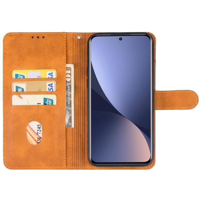 Bild 3,  Xiaomi 13 5G Fodral Solid Läder Brun - Teknikhallen.se