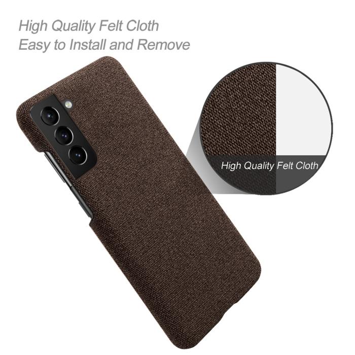 Bild 4, KSQ KSQ Samsung Galaxy S22 Plus Skal Tygbelagt Brun - Teknikhallen.se