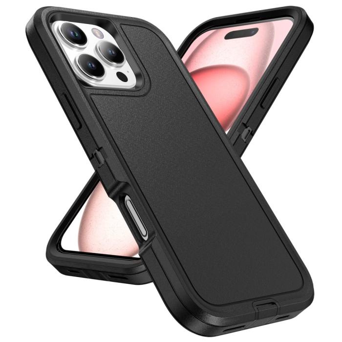 Bild 2,  iPhone 16 Pro Max Skal Xtreme Shockproof Hybrid Svart - Teknikhallen.se