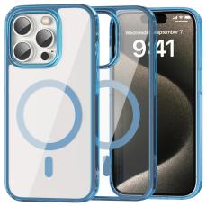 ColorPop ColorPop iPhone 15 Pro Skal CH MagSafe Transparent/M&ouml;rk Bl&aring; - Teknikhallen.se