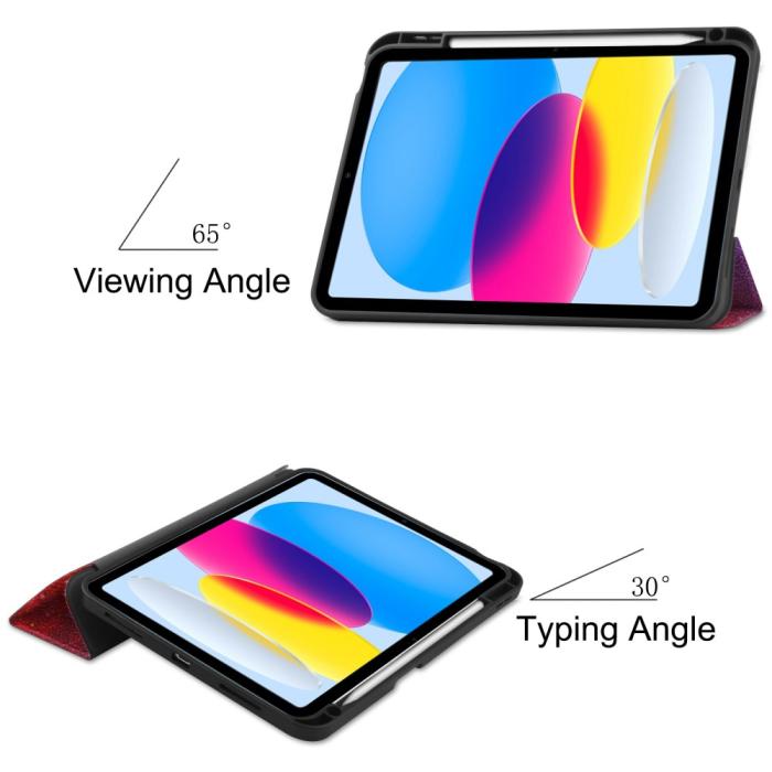 Bild 3,  iPad 11 2025 / 10.9 2022 Fodral Tri-Fold Pennhållare - Teknikhallen.se