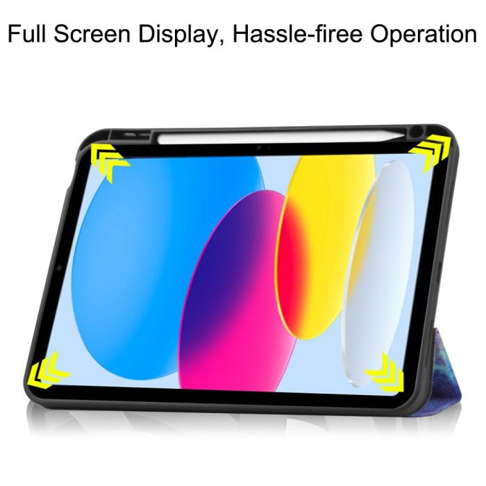 Bild 4,  iPad 11 2025 / 10.9 2022 Fodral Tri-Fold Pennhållare - Teknikhallen.se