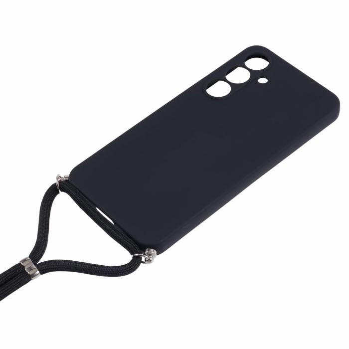 Bild 3,  Samsung Galaxy S25 Skal TPU Med Mobilsnöre Svart - Teknikhallen.se