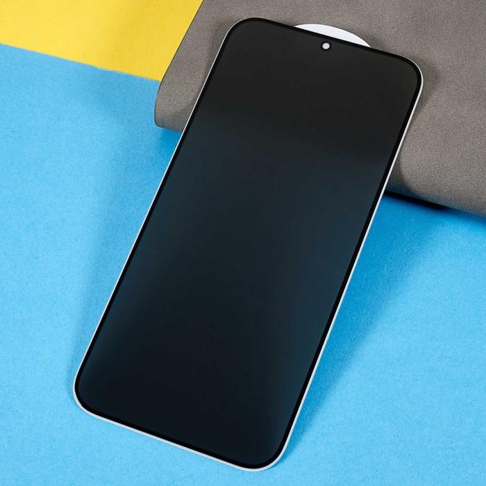 Bild 5,  Motorola Moto G55 5G Skrämskydd Heltäckande Härdat Glas Privacy - Teknikhallen.se