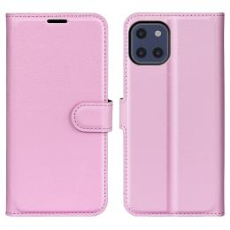  Samsung Galaxy A03 Fodral Litchi Läder Ljus Rosa - Teknikhallen.se