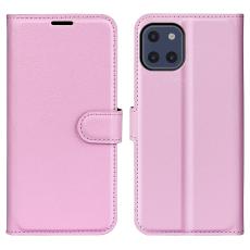 Samsung Galaxy A03 Fodral Litchi L&auml;der Ljus Rosa - Teknikhallen.se