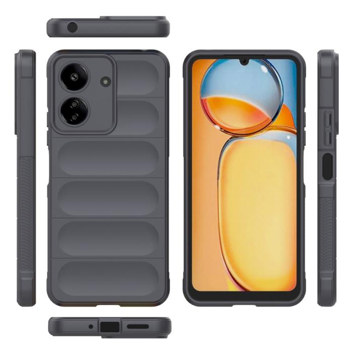Bild 6,  Xiaomi Redmi 13C 4G Skal Magic Shield Mörk Grå - Teknikhallen.se