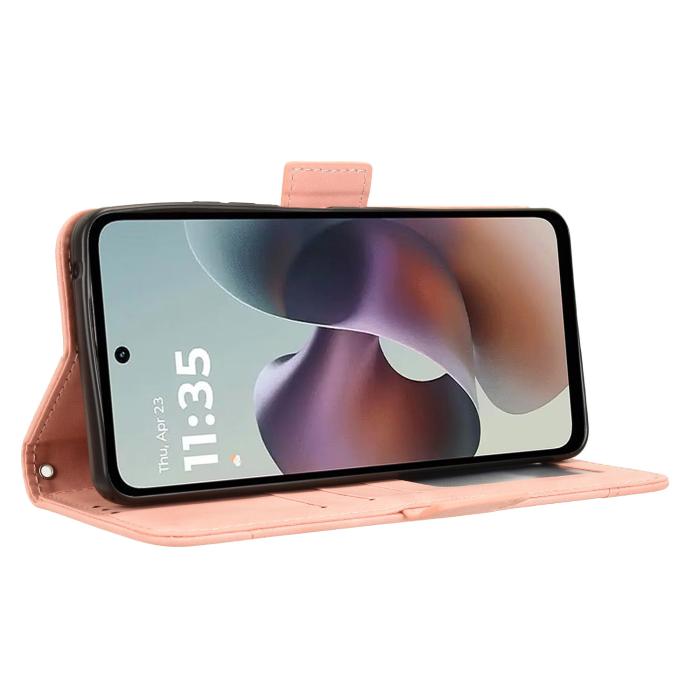 Bild 6,  Motorola Moto G56 5G Fodral Med Avtagbart Kortfack Rosa - Teknikhallen.se