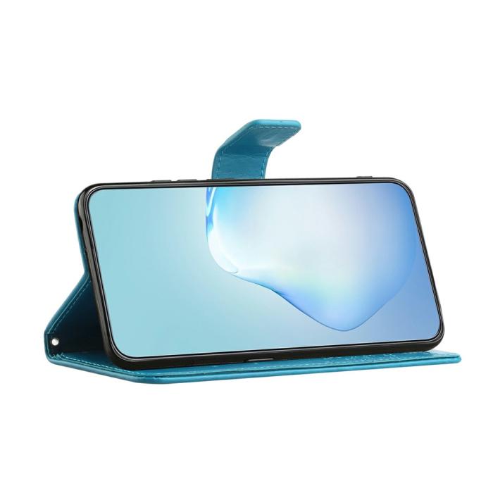 Bild 3,  Motorola Moto G86 Power/G86 5G Fodral Träd Tryck Blå - Teknikhallen.se