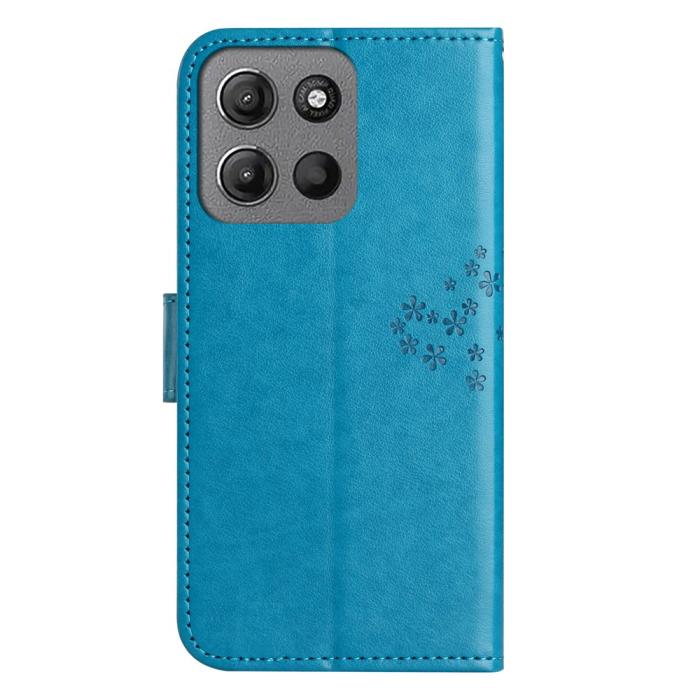 Bild 5,  Motorola Moto G86 Power/G86 5G Fodral Träd Tryck Blå - Teknikhallen.se