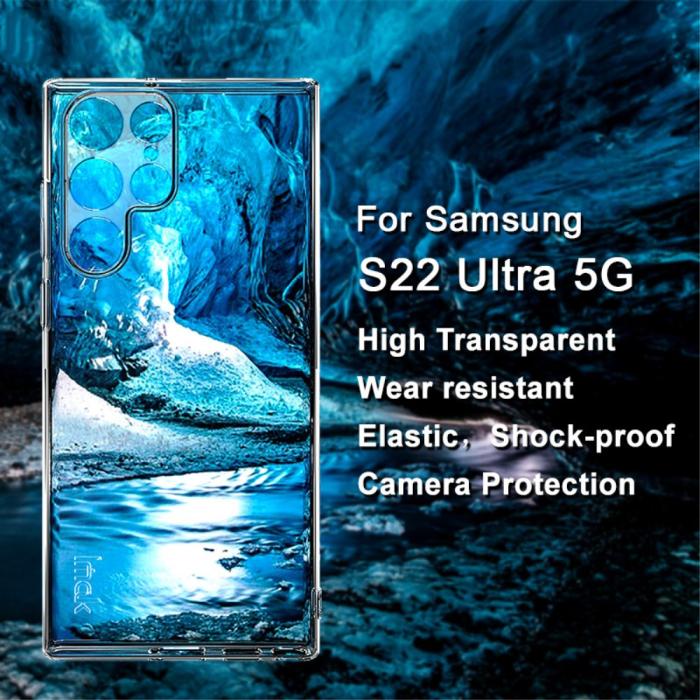Bild 3, IMAK IMAK Samsung Galaxy S22 Ultra Skal TPU Transparent - Teknikhallen.se
