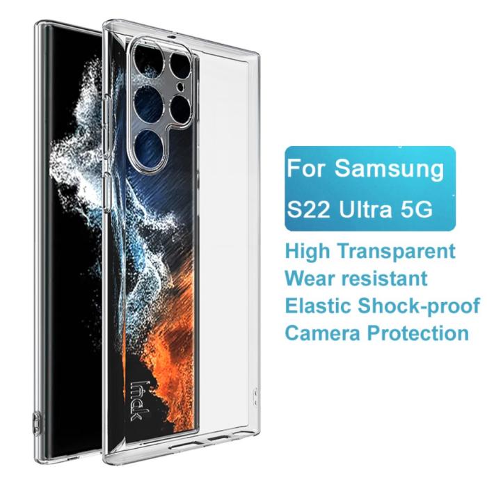 Bild 4, IMAK IMAK Samsung Galaxy S22 Ultra Skal TPU Transparent - Teknikhallen.se