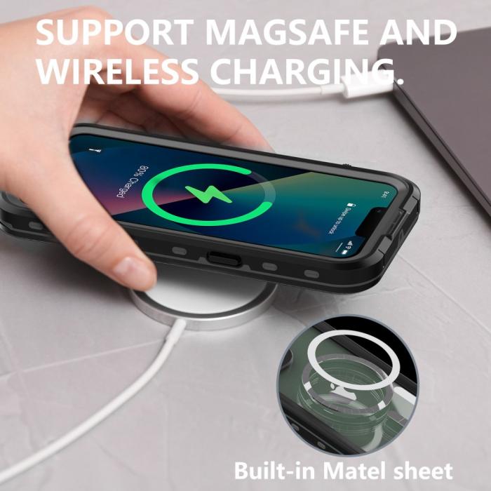 Bild 2, REDPEPPER REDPEPPER iPhone 14 Plus Skal MagSafe 360 Vattentätt IP68 Svart - Teknikhallen.se