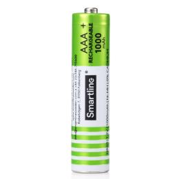 Smartline Smartline AAA 1.2V Ni-Mh Batteri Laddbar, 1000mAh, 4-PACK - Teknikhallen.se