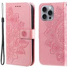  iPhone 16 Pro Fodral Mandala L&auml;der Ros&eacute;guld - Teknikhallen.se