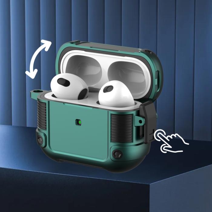 Bild 5,  AirPods 3 Skal Shockproof Tank Hybrid Vit - Teknikhallen.se