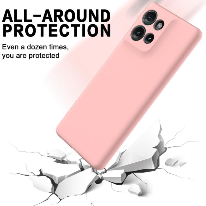 Bild 6,  Motorola Edge 50 Skal Liquid Silikon Rosa - Teknikhallen.se