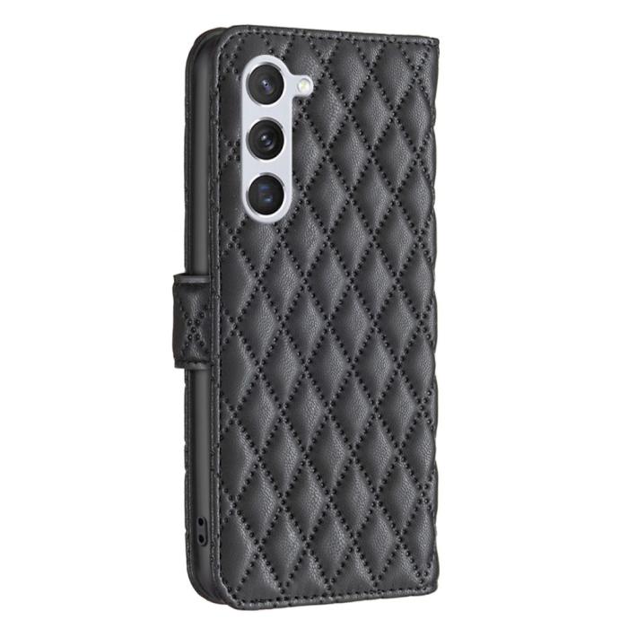 Bild 5,  Samsung Galaxy S24 Fodral Diamond Läder Svart - Teknikhallen.se