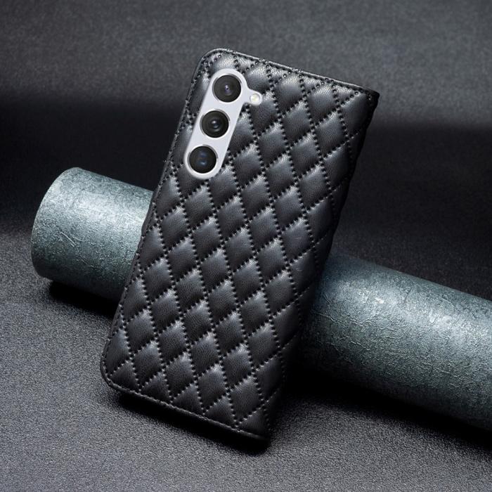 Bild 6,  Samsung Galaxy S24 Fodral Diamond Läder Svart - Teknikhallen.se