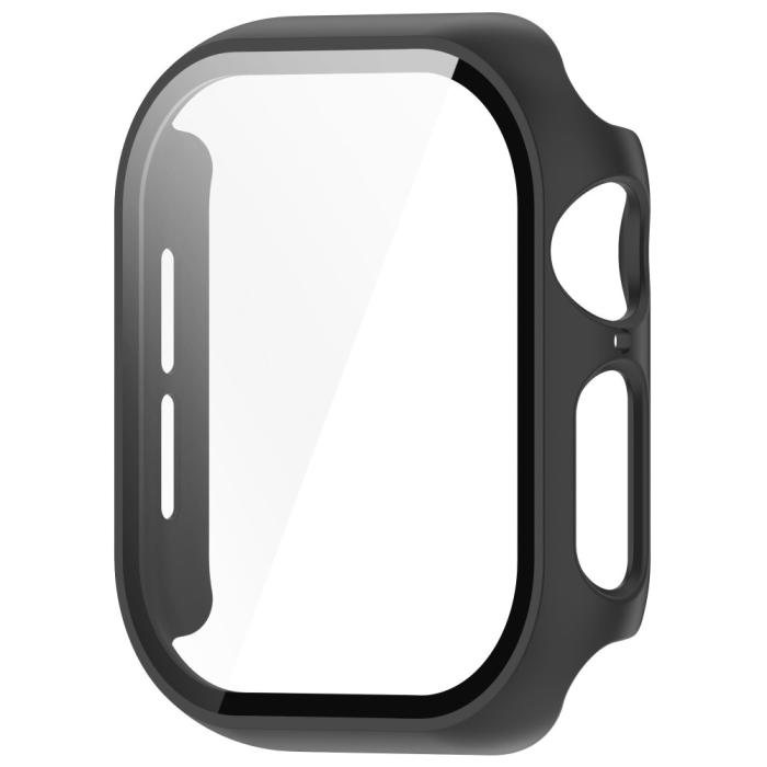 Bild 2,  Apple Watch 10 42 mm Skal Med Skärmskydd Härdat Glas Svart - Teknikhallen.se