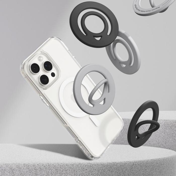 Bild 5, Spigen Spigen Magnetisk MagSafe Ringhållare Dual Pop Svart - Teknikhallen.se