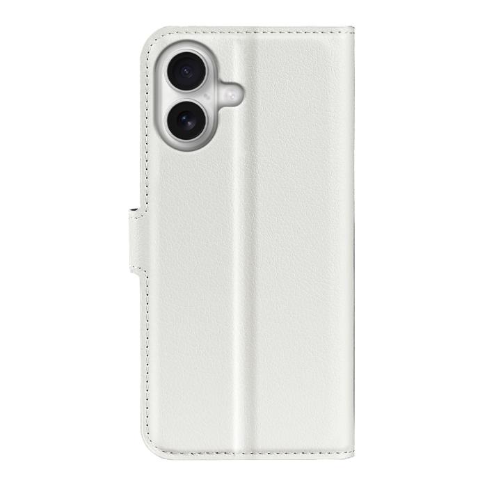 Bild 6,  iPhone 17 Fodral Litchi Läder Vit - Teknikhallen.se