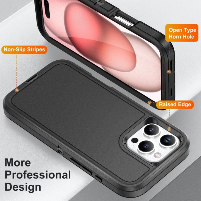 Bild 3,  iPhone 16 Pro Max Skal Xtreme Shockproof Hybrid Svart - Teknikhallen.se