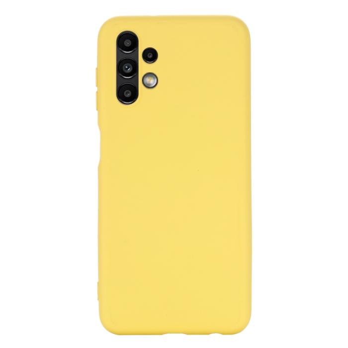 Bild 3,  Samsung Galaxy A13 4G Skal Silikon Liquid Gul - Teknikhallen.se