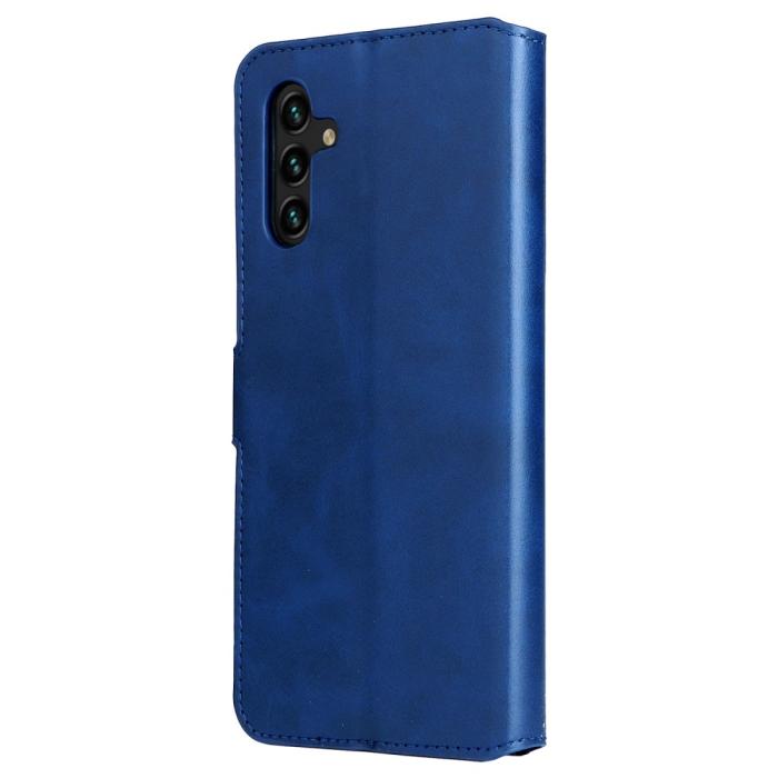 Bild 3,  Samsung Galaxy A04s / A13 5G Fodral Klassiskt Läder Blå - Teknikhallen.se